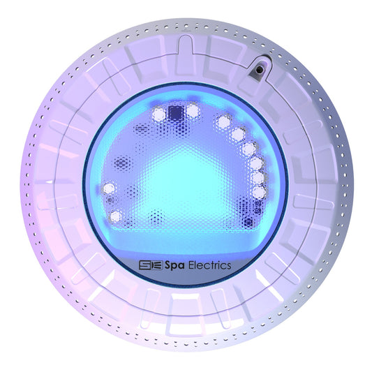 Spa Electrics Retro 8" R8 Multi Plus Led White 8" Niche Adapter, Plug Seal Assy Kit, White Rim, R8C L12 R1 WMP