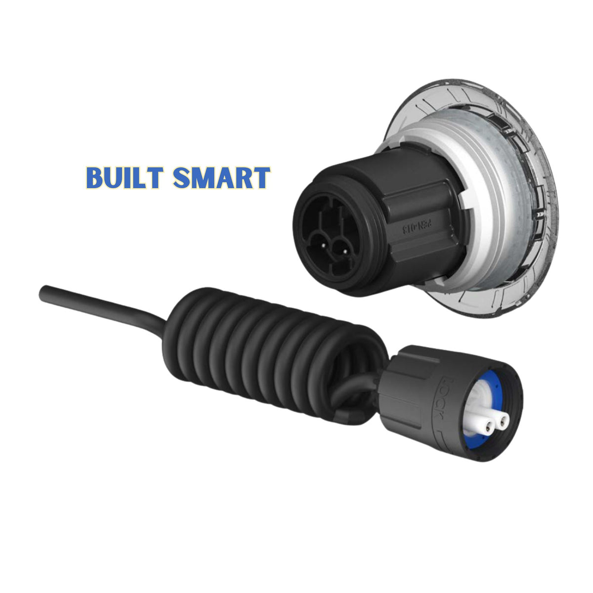 Spa Electrics T1 TITAN 1.5" Nicheless Multi-Color LED Light, Concrete Clear Rim, 100' Cable