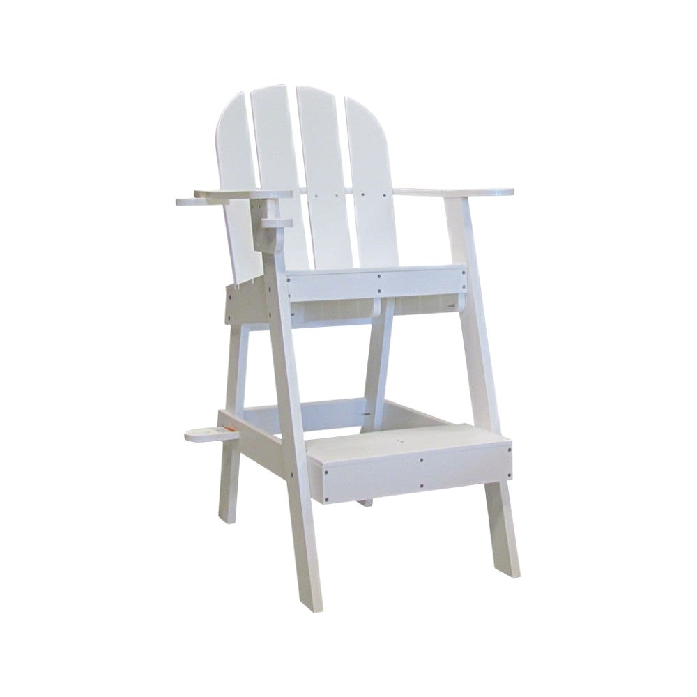 Tailwind Plastic Lifeguard Chair, White 1-Step, 30" Seat Height, 33" Long LG505W