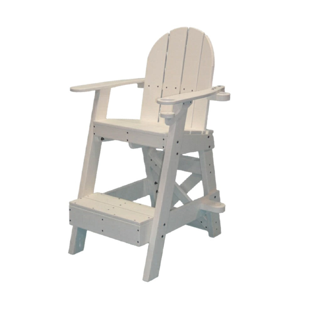 Tailwind Plastic Lifeguard Chair, White 1-Step, 30" Seat Height, 33" Long LG505W