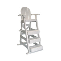 Tailwind Plastic Lifeguard Chair, White 3-Step, 50" Seat Height, 43" Long LG515W