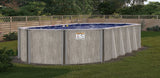 24' x 12' Oval Above-Ground Pool with 54" Wall & Step | River Bend | 40-Year Warranty