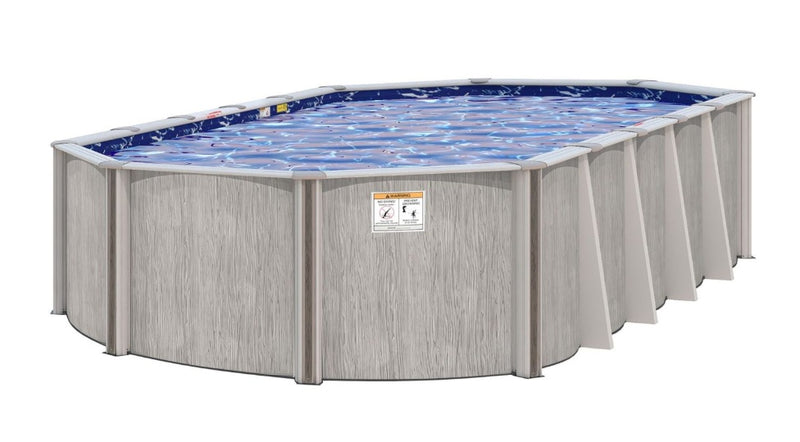 24' x 12' Oval Above-Ground Pool with 54" Wall & Step | River Bend | 40-Year Warranty