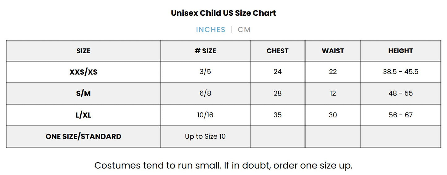 Black Dragon Zipsters Child Costume