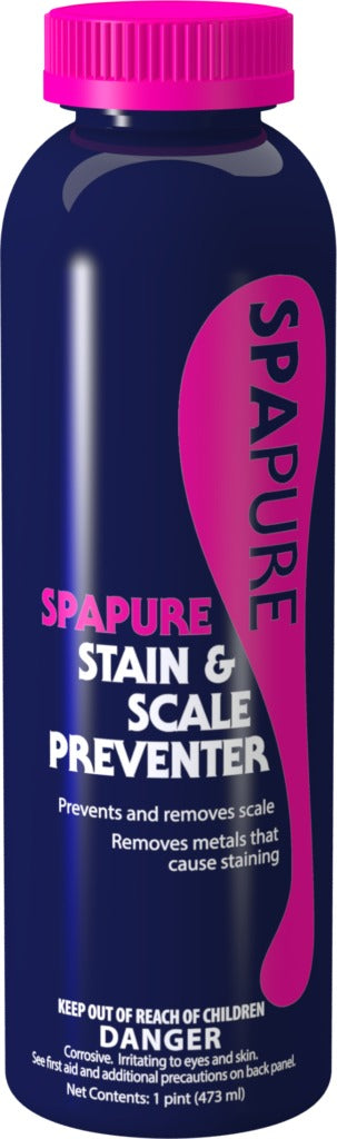 SpaPure Stain & Scale Preventer 1 Quart (32 fl oz) Spa and Hot Tub Sequestrant