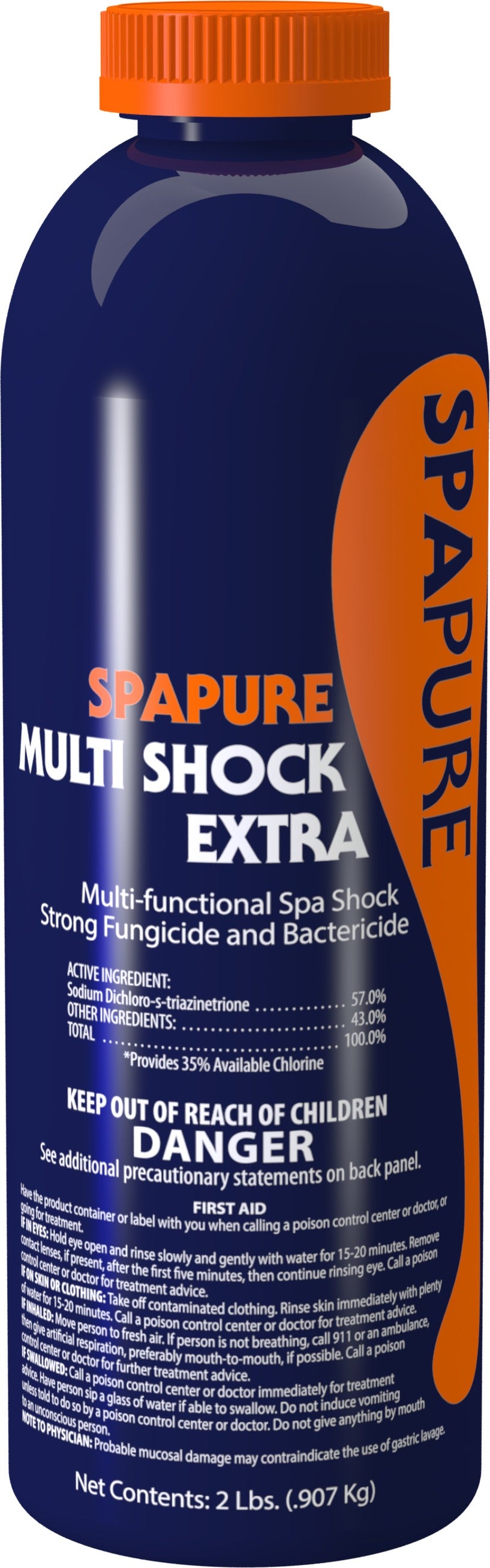 SpaPure Multi Shock Extra 2 lb Dichlor Spa Shock with Clarifier