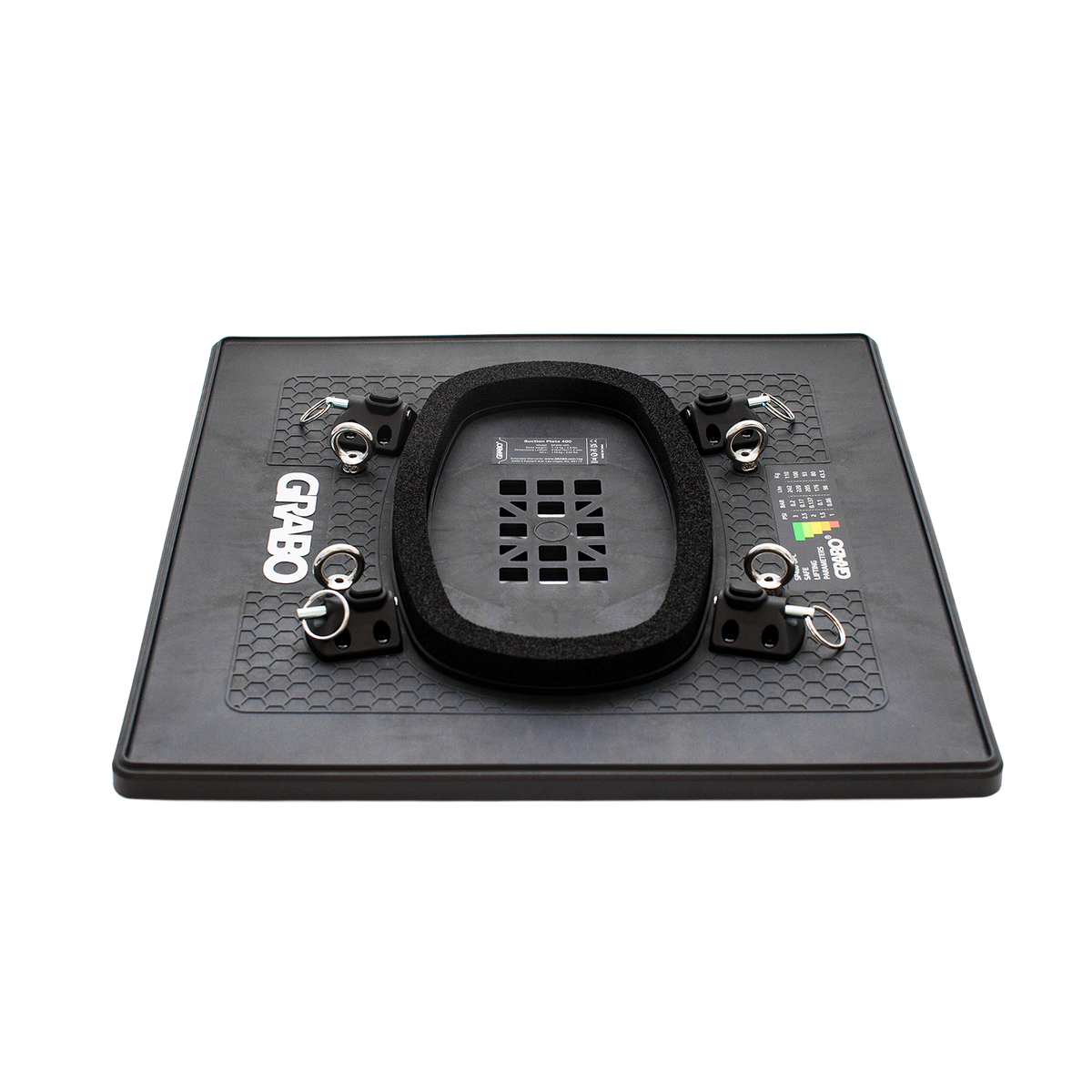 GRABO HighFlow Suction Plate 400, 16x16in, 242 lb