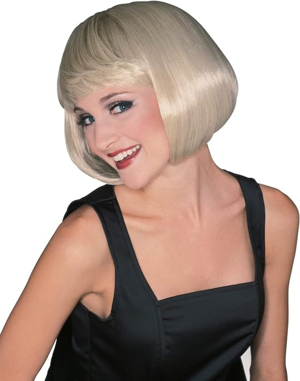 Supermodel Short Wig With Bangs - Blonde