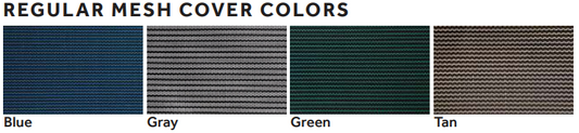 Tara 16' x 36' Standard Mesh In-Ground Pool Safety Cover, 5x5 Grid, 4x8 Left Flush Step