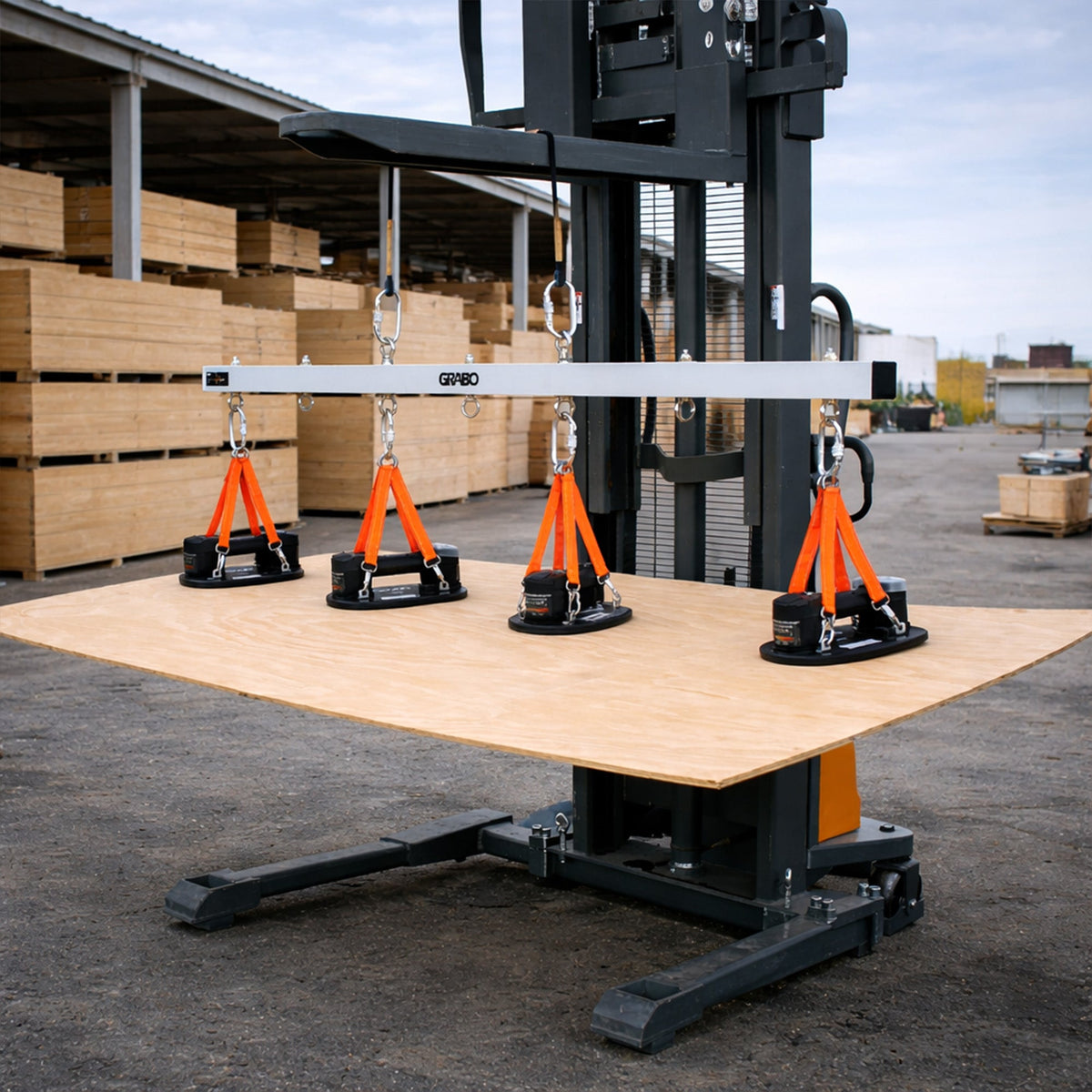 GRABO U-Hoist Crane Bar, Four-Cup