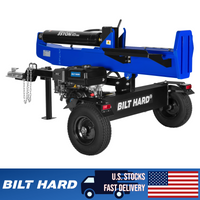 LOG-X Series 35-Ton Full Beam Gas Log Splitter: 10hp 301cc OHV Engine, 23" Stroke