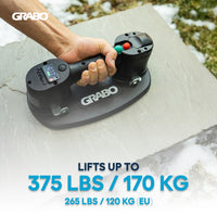 GRABO V2 Cordless Vacuum Suction Gripster, 1 Battery 1 Seal