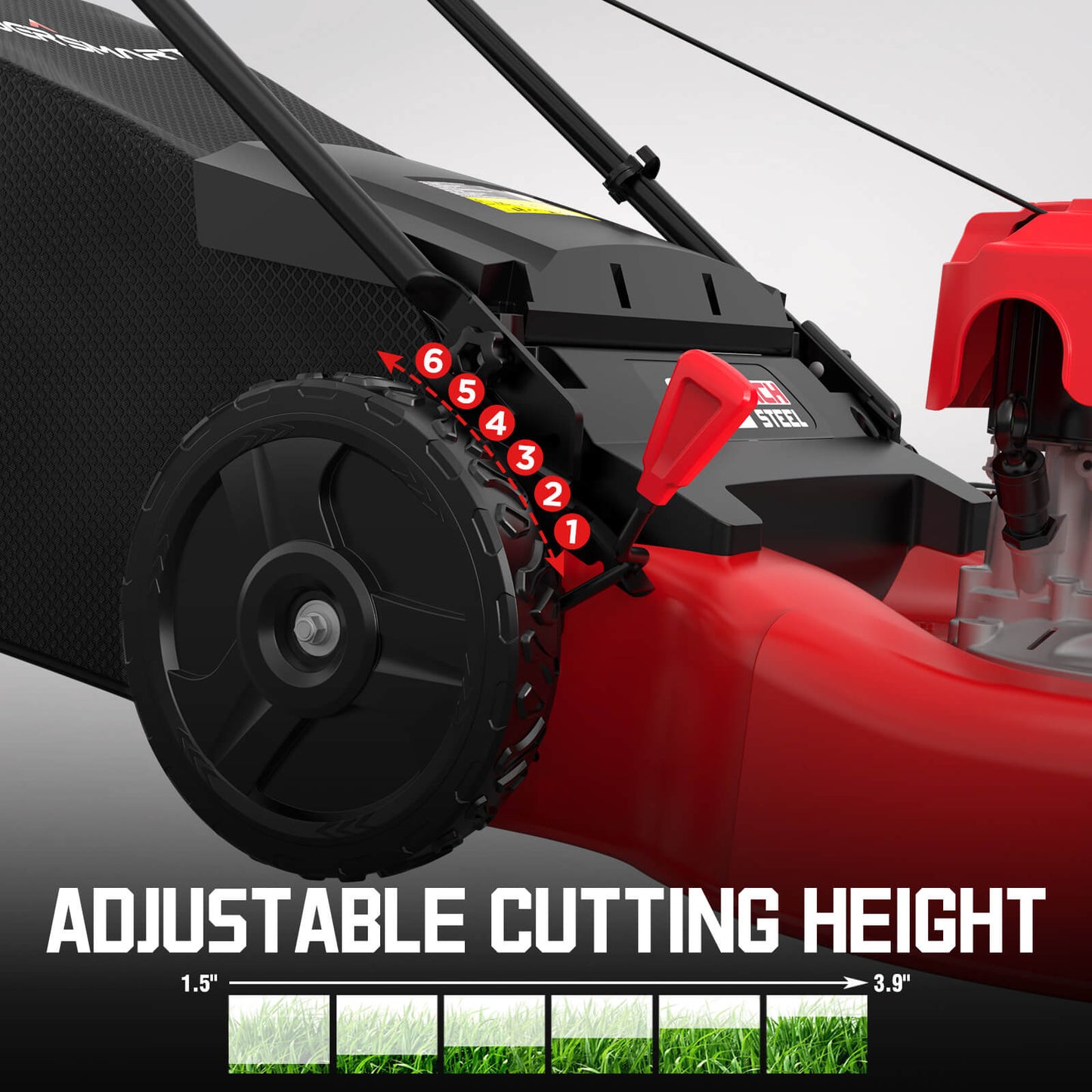 22" 170cc Gas Self-Propelled 3-in-1 Lawn Mower & String Trimmer Combo Kit V8622S1+PS4532