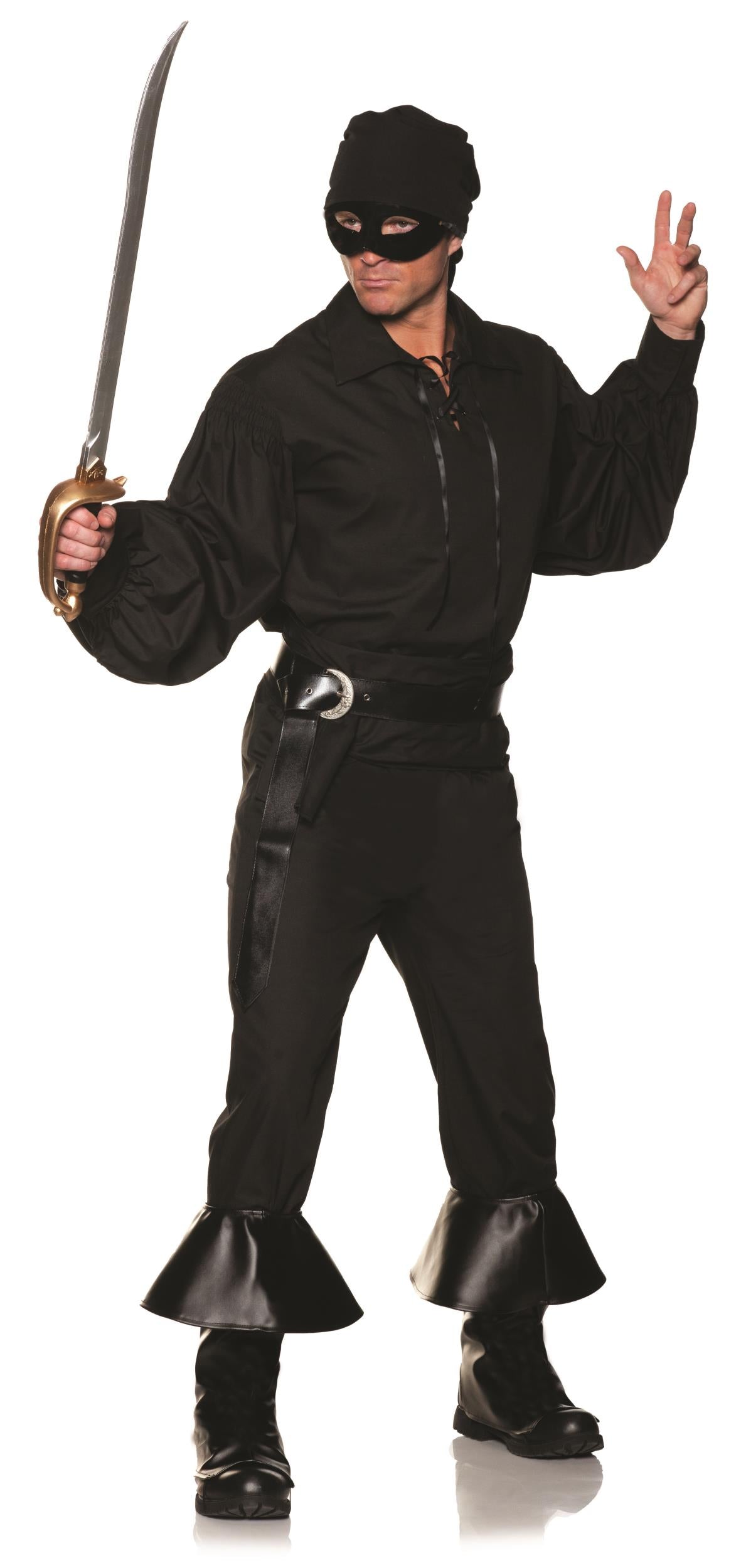 Princess Bride Westly Zorro Black Adult Costume Size Standard