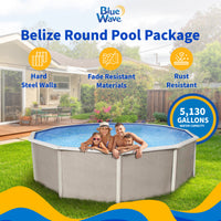 Belize 15' Round above-ground pool package, feature detail (image 3)