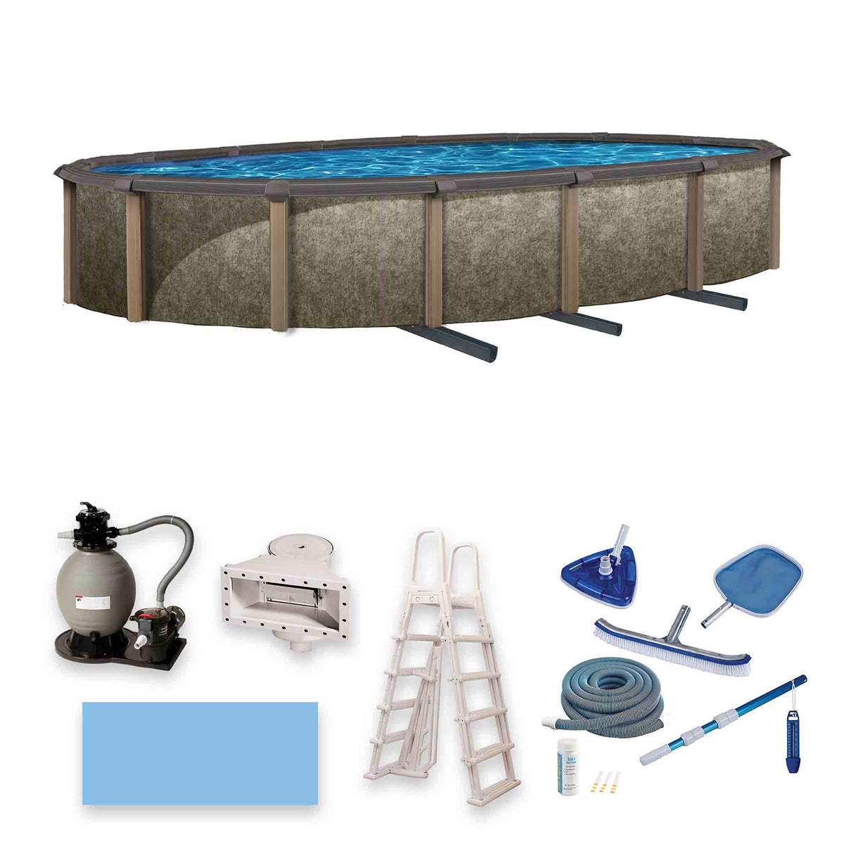 Riviera 30' x 15' Oval above-ground pool package, product photo (image 8)