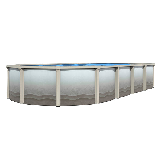 30' x 15' Oval Resin Above-Ground Pool with 52" Steel Wall | Trinity | 30-Year Warranty
