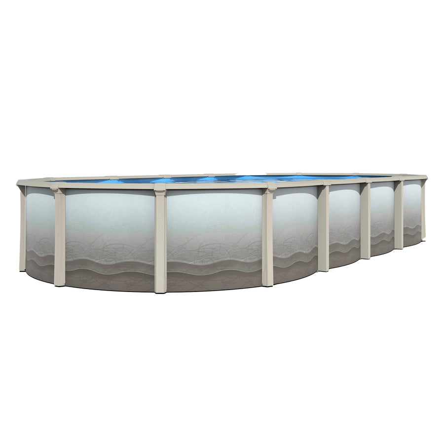 30' x 15' Oval Resin Above-Ground Pool with 52" Steel Wall | Trinity | 30-Year Warranty