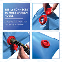 Blue Wave 4' Step Water Tube, Blue for In Ground Winter Cover Step Sections, feature detail (image 4)