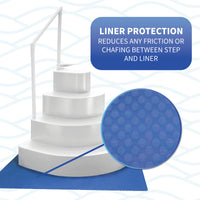 Wedding Cake Above Ground Pool Step w/ Liner Pad, feature detail (image 5)