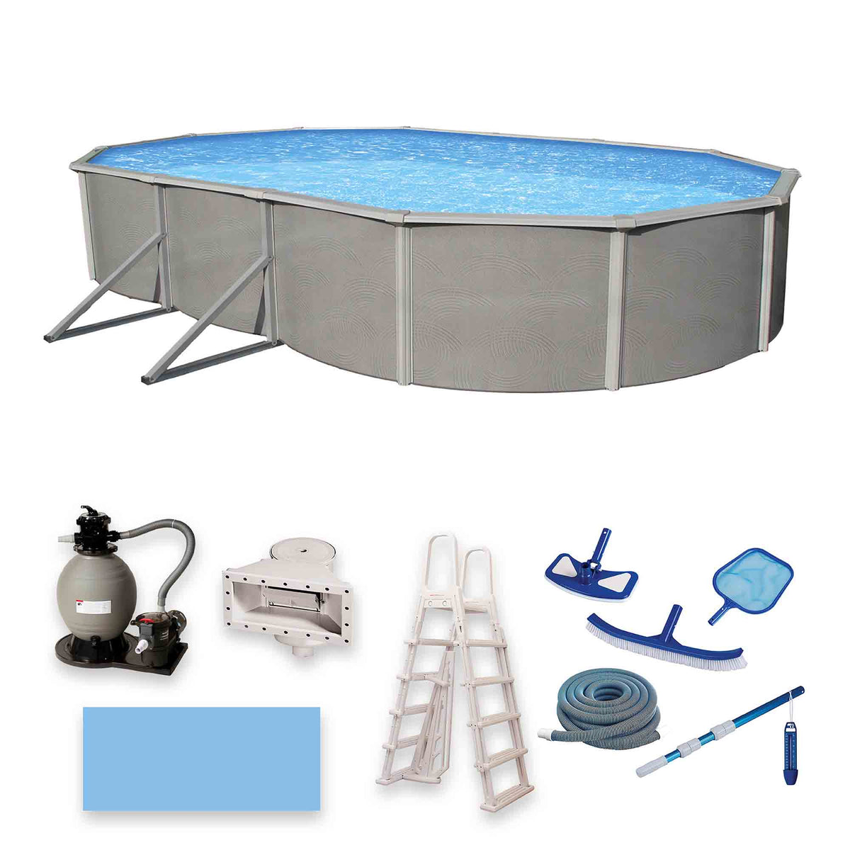 Belize 24' x 12' Oval above-ground pool package, product image (image 8)