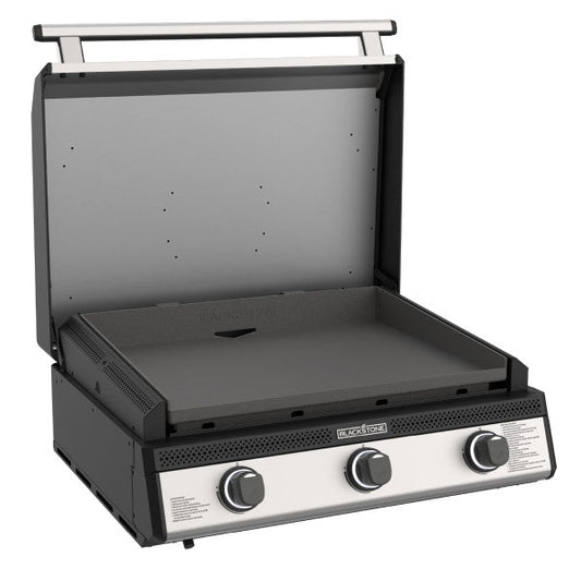 Blackstone 28" Deep Kitchen Griddle in Stainless Steel w/Hood