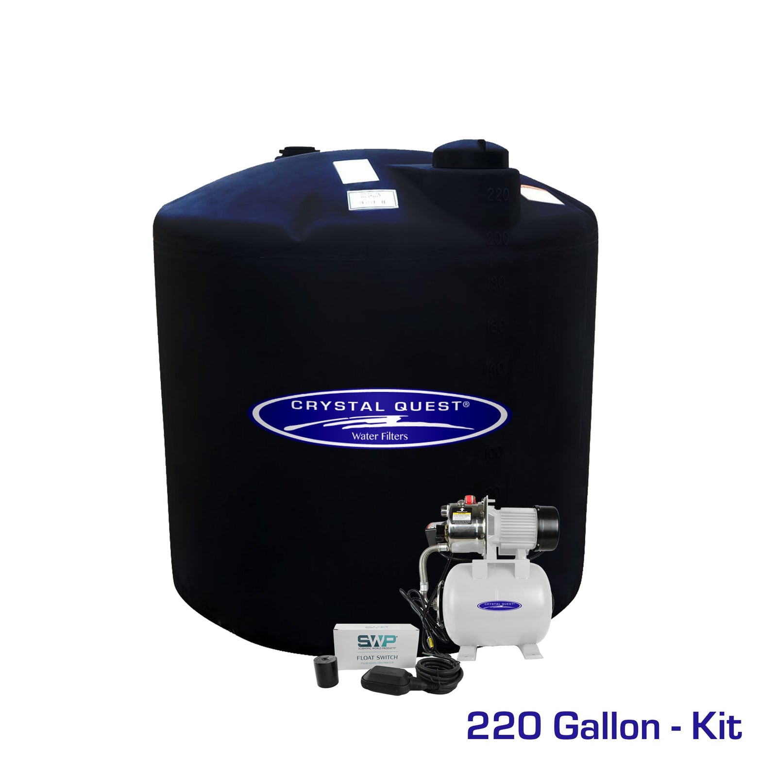 Atmospheric Storage Tank Kit with Pump - 220 Gallon