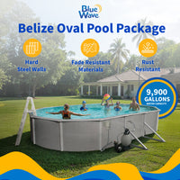 Belize 30' x 15' Oval above-ground pool package, feature detail (image 2)