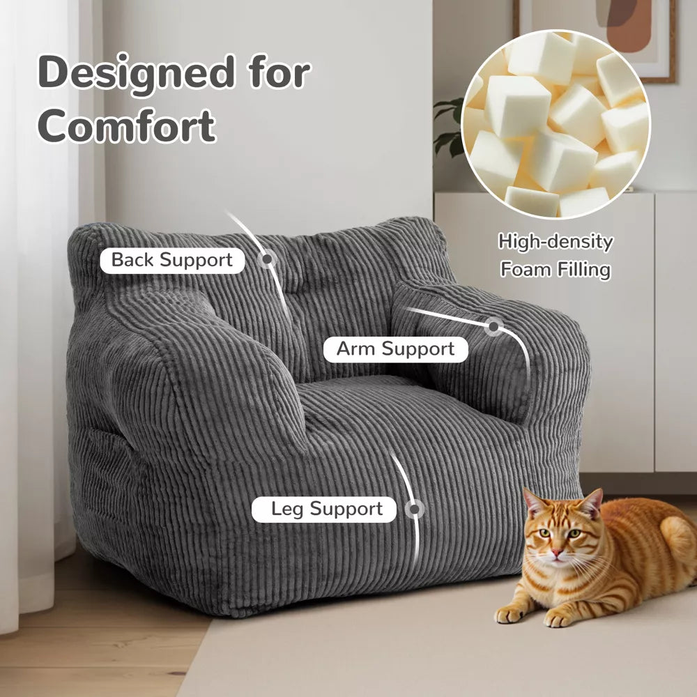 Pamapic Teens Bean Bag Chairs for Kids Gaming Playroom, Dorm & Reading Room