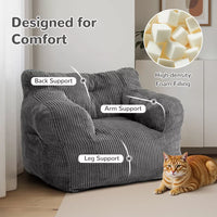 Pamapic Teens Bean Bag Chairs for Kids Gaming Playroom, Dorm & Reading Room