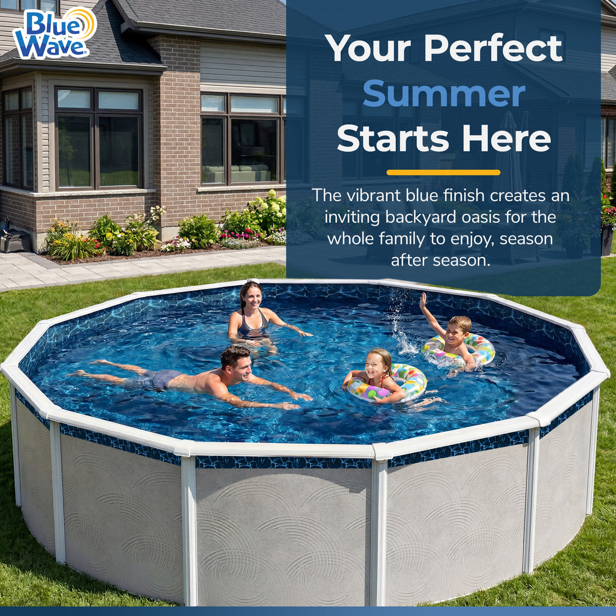 Evening Bay pool liner, 12' Round, feature detail (image 3)
