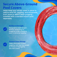 Blue Wave 100' Vinyl-Coated Steel Winter Cover Cable for Above Ground Pools, feature detail (image 5)