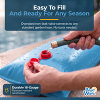 Blue Wave 8' Single Chamber Water Tube, Blue for In Ground Winter Covers, 5-Pack, feature detail (image 5)