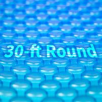 Blue Wave 30' Round 8 Mil Blue Solar Cover for Above Ground Pools, NS127
