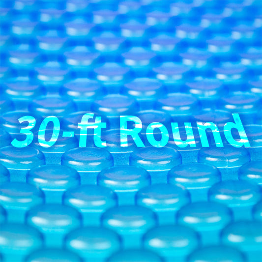 Blue Wave 30' Round 8 Mil Blue Solar Cover for Above Ground Pools, NS127