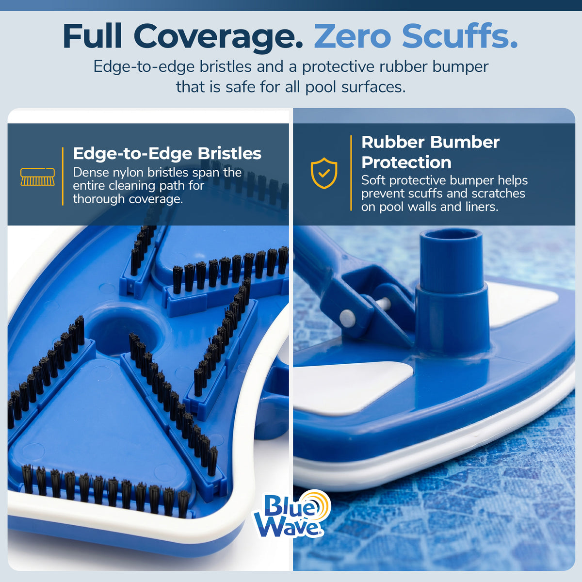 Deluxe Weighted Pool Vacuum Head for 1.25, feature detail (image 3)
