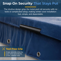 Blue Wave Above Ground Pool Winter Cover Clips, 10-Pack, feature detail (image 2)