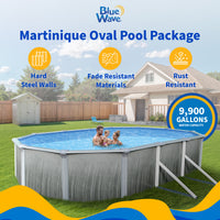 Martinique 30' x 15' Oval above-ground pool package, feature detail (image 2)