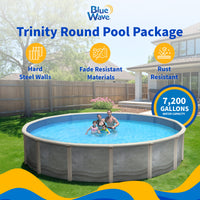 Trinity 18' Round above-ground pool package, feature detail (image 3)