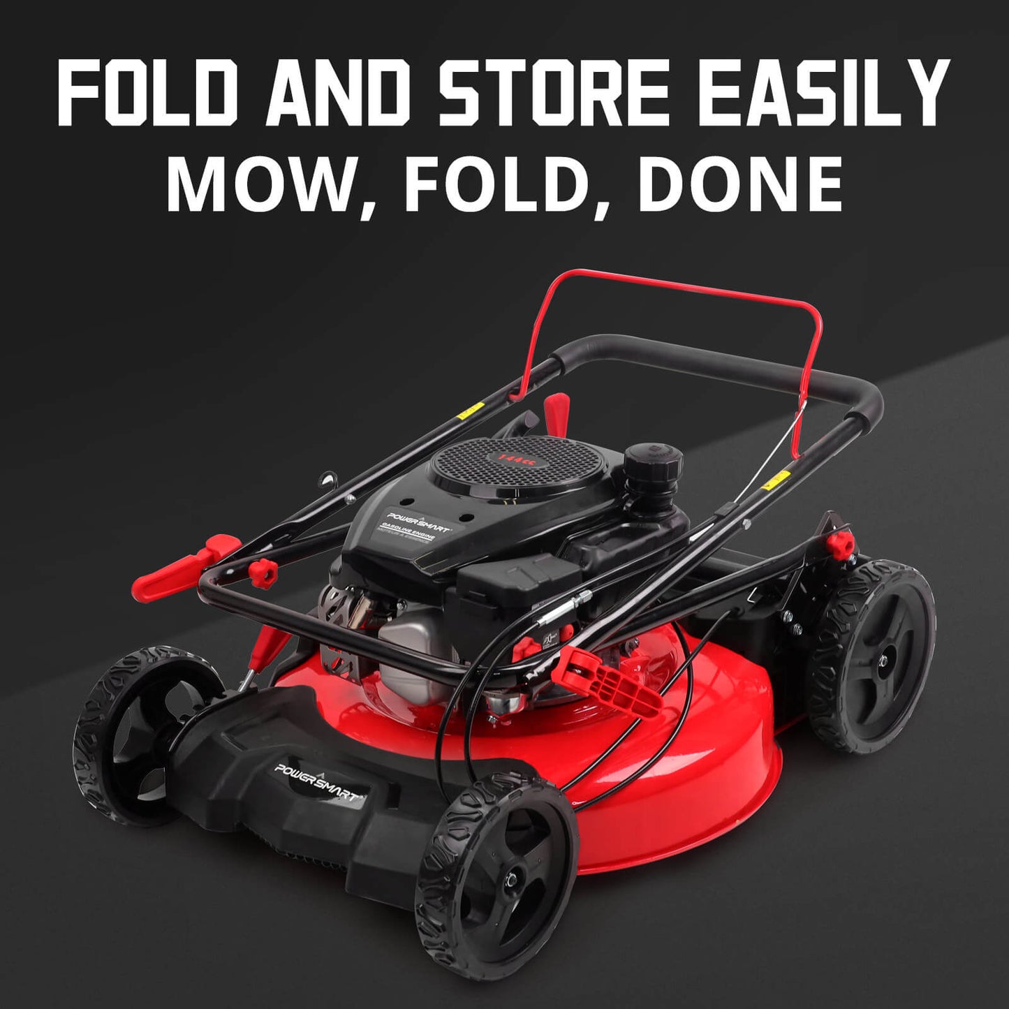 21" 144cc Gas Push 3-in-1 Lawn Mower & String Trimmer Combo Kit DB8621P+PS4532