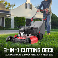 21 " 170cc Gas Self-Propelled Lawn Mower Red DB8621AS