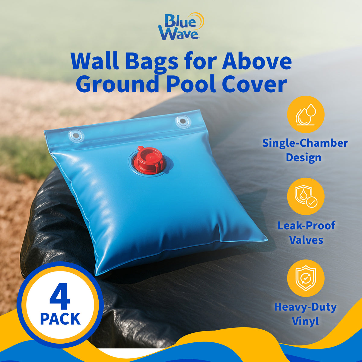 Blue Wave Above Ground Winter Cover Wall Bags, 4-Pack, feature detail (image 2)