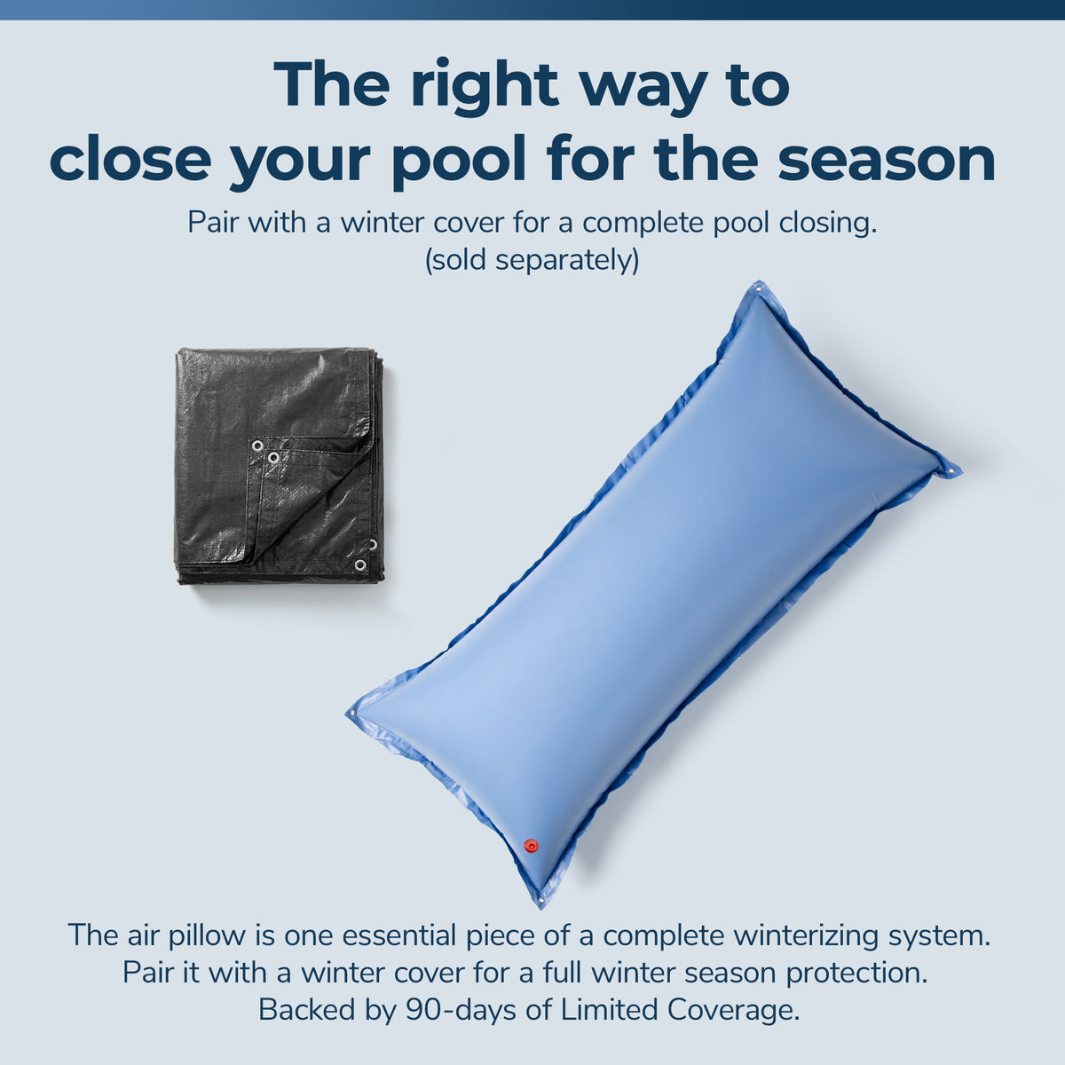 Blue Wave 4' x 8' Winter Air Pillow, Ice Equalizer for Above Ground Pools, feature detail (image 7)