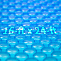 Blue Wave 16' x 24' Rectangle 12 Mil Blue Solar Cover for In-Ground Pools, product photo (image 8)