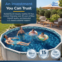 Emerald Coast pool liner, 21' Round, feature detail (image 6)