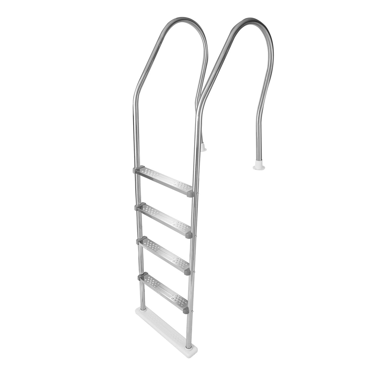Blue Wave Premium Stainless Steel Reverse Bend In-Pool Ladder with Steel Treads for Above Ground Pools, NE1149