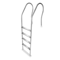 Blue Wave Premium Stainless Steel Reverse Bend In-Pool Ladder with Steel Treads for Above Ground Pools, NE1149