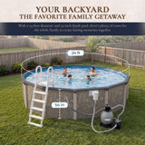 Riviera 24' Round above-ground pool package, feature detail (image 3)