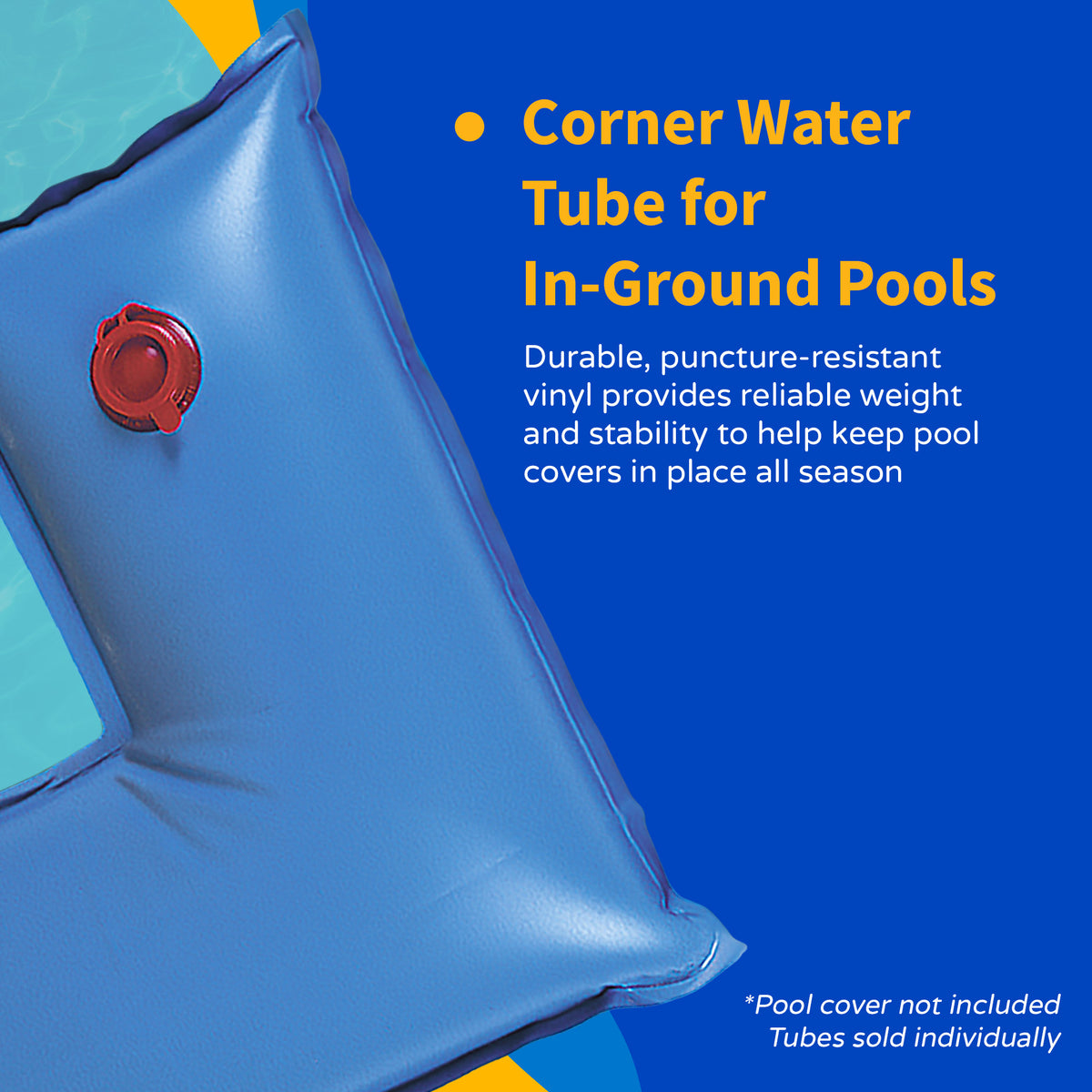 Blue Wave 2' x 2' Corner Water Tube for In Ground Winter Covers, feature detail (image 6)