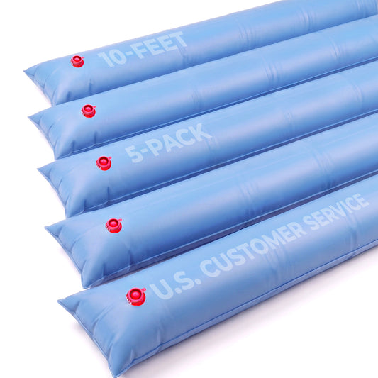 Blue Wave 10' Single Chamber Water Tube, Blue for In Ground Winter Covers, 5-Pack, NW122